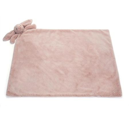 Jellycat- Bashful Luxe Bunny Rosa Blankie/ babyfilt.