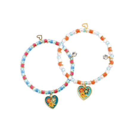Djeco- You & Me - Heart Threading vänskapsband/  pysselbox..