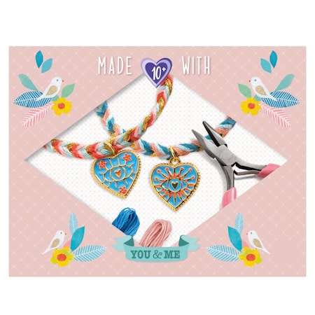 Djeco- You & Me -Friendships and Hearts vänskapsband/  pysselbox..