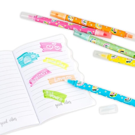 Trendhaus GOOD FEELINGS- Highlighter Erasable/ Överstrykningspennor som kan raderas.Set om 5