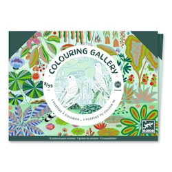 Djeco- Colouring Gallery - Wilderness  / Målar alt klisterbok. Pyssla.