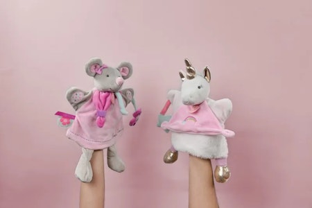 Doudou Et Compagnie- SOOTHER HAND PUPPET - Unicorn