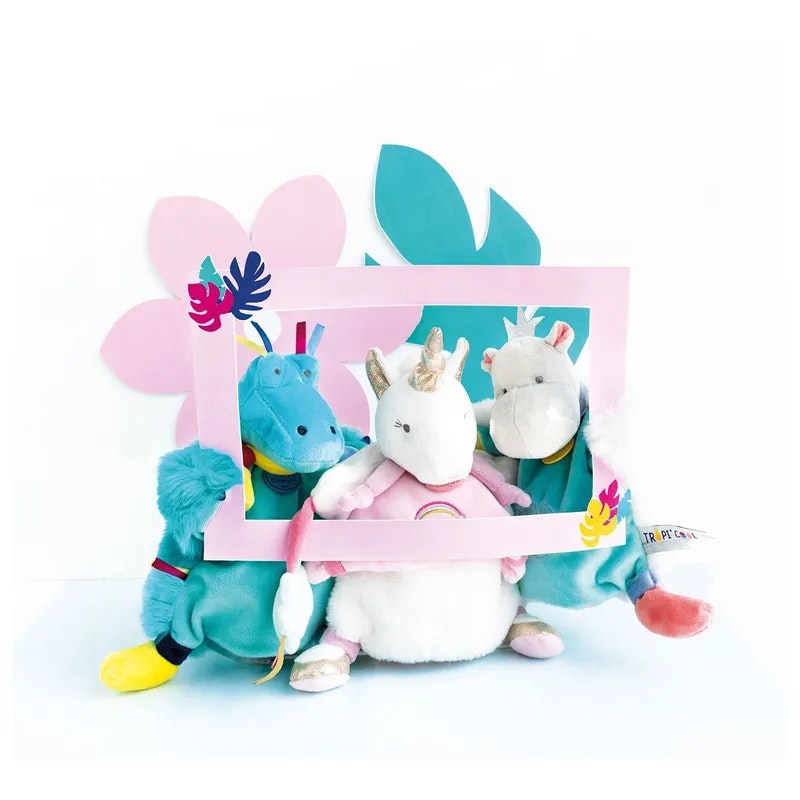 Doudou Et Compagnie- SOOTHER HAND PUPPET - Unicorn