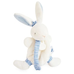 Doudou Et Compagnie- LAPIN MATELOT - Comforter Bunny with Pacifier Holder/ Snutte med Napphållare.
