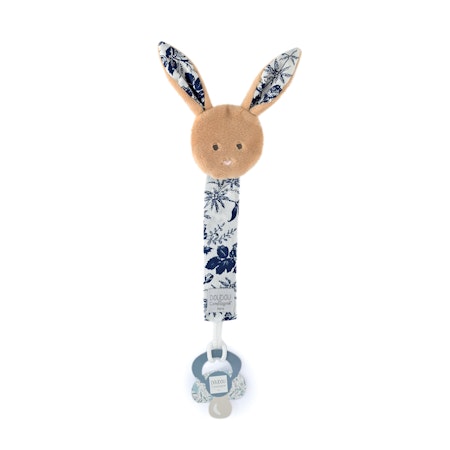 Doudou Et Compagnie- BOH´AIME - Pacifier Holder ljusbrun kanin/ Napphållare.