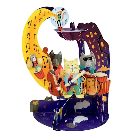 Santoro- Pendulum Card - Jazz Cats