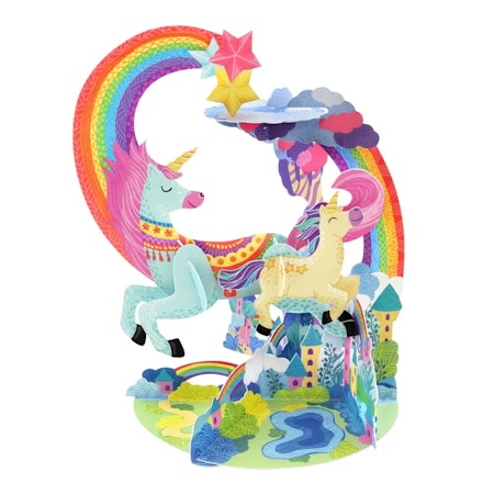 Santoro- Pendulum Card - Unicorn