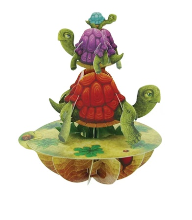 Santoro- Pirouettes Card - Balancing Tortoises