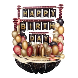 Santoro- Pirouettes Card - Birthday Balloons