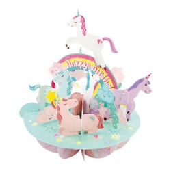 Santoro- Pirouettes Card - Birthday Unicorn
