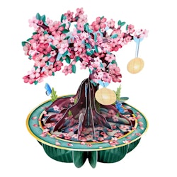 Santoro- Pirouettes Card - Cherry Blossom
