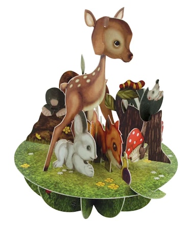 Santoro- Pirouettes Card - Cute Baby Animals