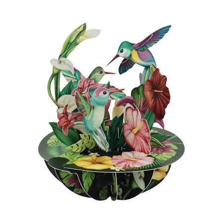 Santoro- Pirouettes Card - Hummingbirds