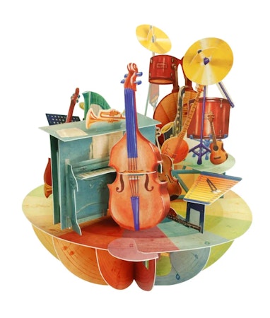 Santoro- Pirouettes Card - Music
