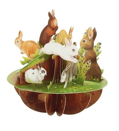 Santoro- Pirouettes Card - Rabbits
