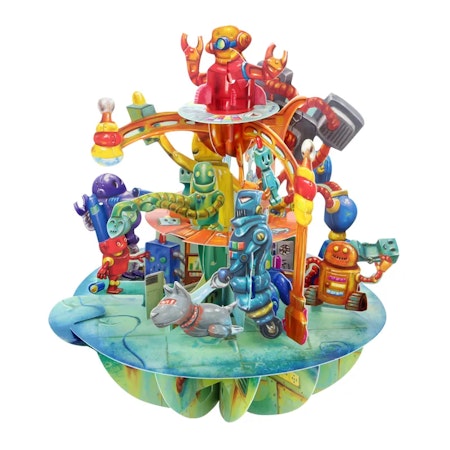 Santoro- Pirouettes Card - Robots