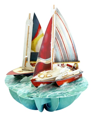 Santoro- Pirouettes Card - Sailing