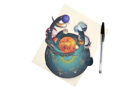 Santoro- Pirouettes Card - Solar System