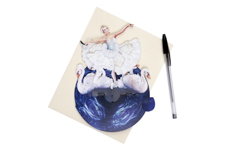 Santoro- Pirouettes Card - Swan Lake Ballet