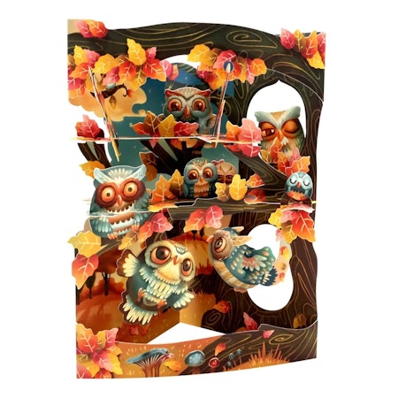 Santoro- Swing Cards - Woodland Owls