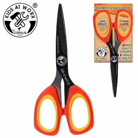 Corvus kids at work- Scissors, high quality 13,5 cm sax