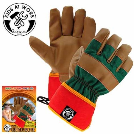 Corvus kids at work- Working gloves artificial leather size 5