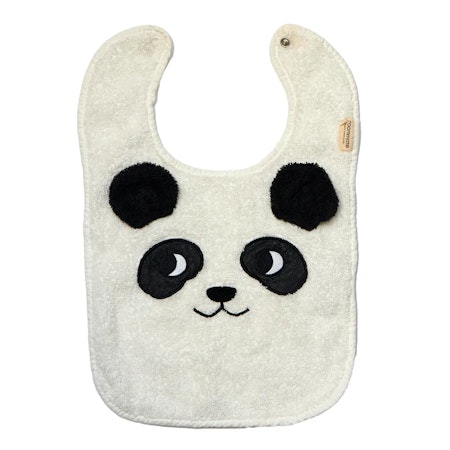 Roommate- Bib - PANDA, off white