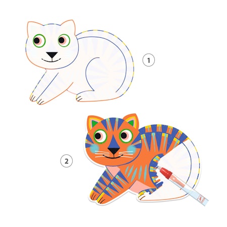 Djeco- Animalo-Ma/ pysselbok vatten.