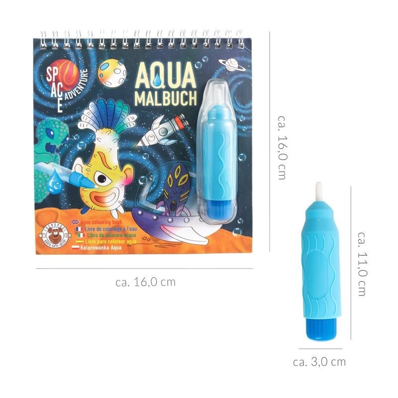 Trendhaus- SPACE ADVENTURE Aqua colouring books including pen vatten.