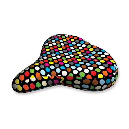 Liix Saddle Cover Polka Dots Mix Black sadelskydd
