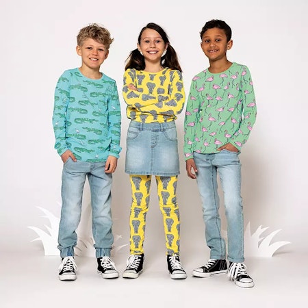 VILLERVALLA KJOL STRETCH DENIM LIGHT WASH