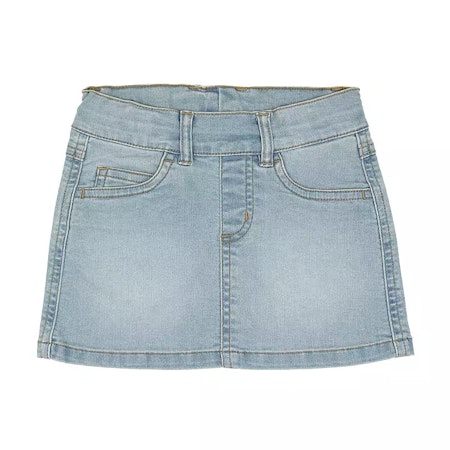 VILLERVALLA KJOL STRETCH DENIM LIGHT WASH