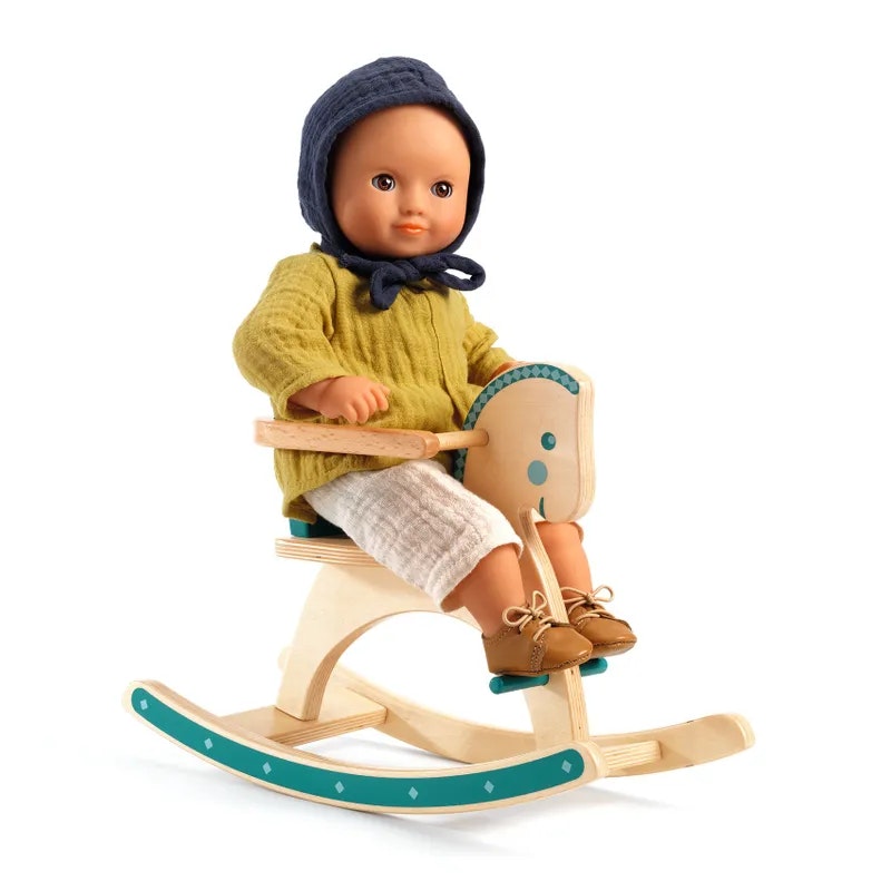 Djeco- Pomea Doll- Doll Rocking Horse/ docktillbehör