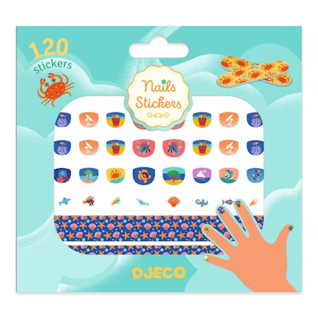 DJECO- Nails Stickers - Mediterranean- FSC / superenkel manikyr