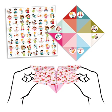 Djeco- Origami, fortune tellers - flowers/ pyssel o spel- Loppan.