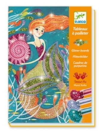 Djeco- Glitter Mermaids / Rita, måla, färglägg glitter.
