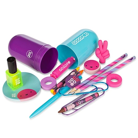 KEYCRAFT - GOGOPOD Surprise Stationery Pod/ pennfodral 14 delar.