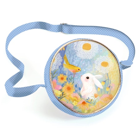 Djeco- Round bag White Rabbit/ väskor