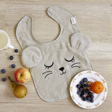 Roommate- Bib - MOUSE, grey