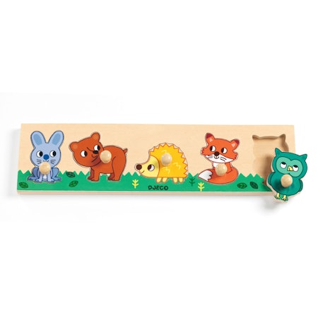 Djeco- Forest'n'co Puzzle, 5 pcs