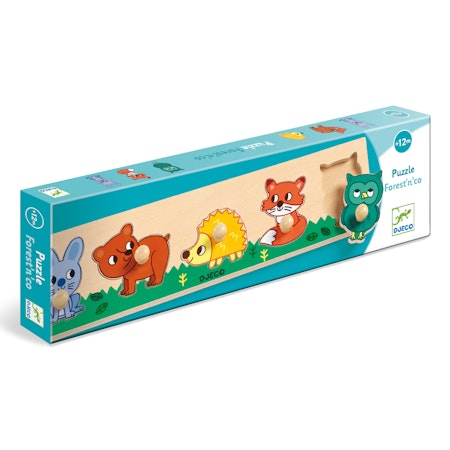 Djeco- Forest'n'co Puzzle, 5 pcs