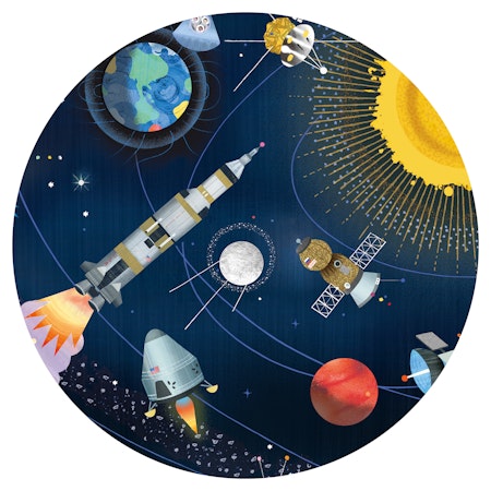 Djeco- The space + booklet, 200 pcs - FSC MIX