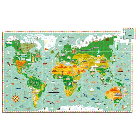 Djeco- Around the world, 200 pcs + booklet - FSC MIX