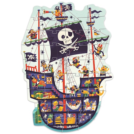Djeco- The pirate ship - 36 pcs