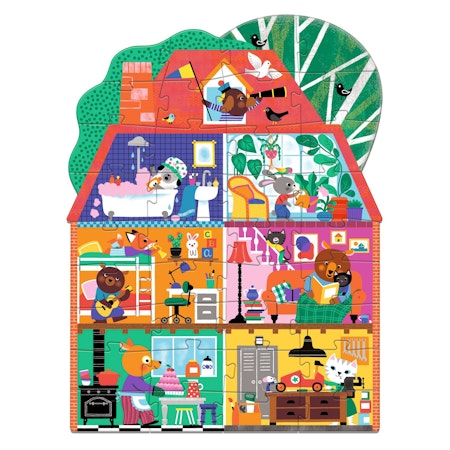 Djeco- The Little Buddies' House - 36 pcs - FSC MIX