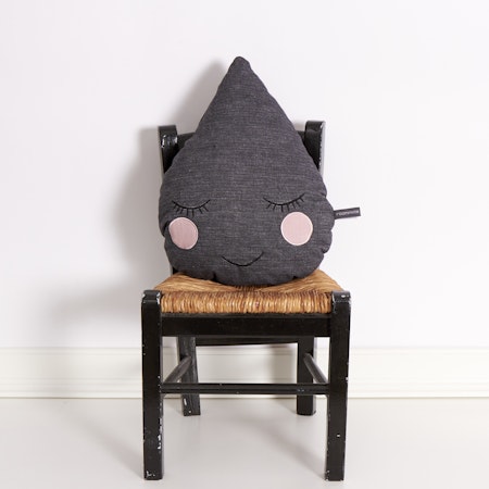 Roommate- Rain drop Cushion Anthracite/ kudde