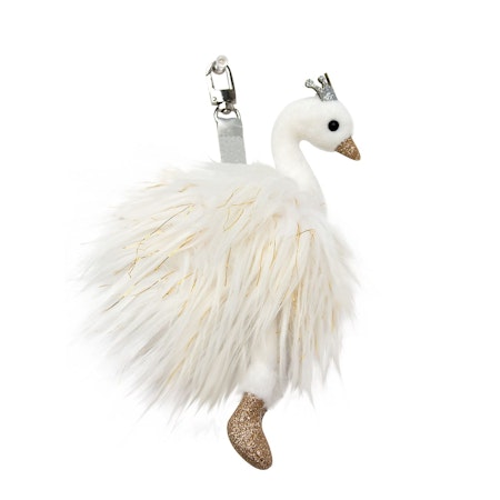 Doudou Et Compagnie- KEY RING WHITE SWAN