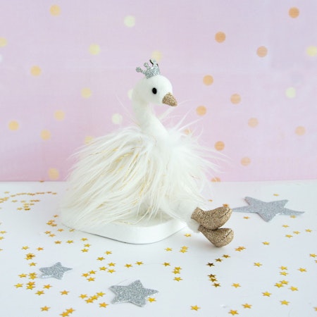 Doudou Et Compagnie- KEY RING WHITE SWAN