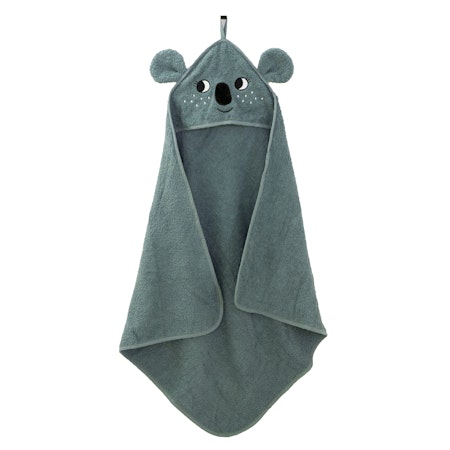 Roommate- Hooded Towel - KOALA, Sea Grey