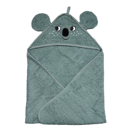 Roommate- Hooded Towel - KOALA, Sea Grey